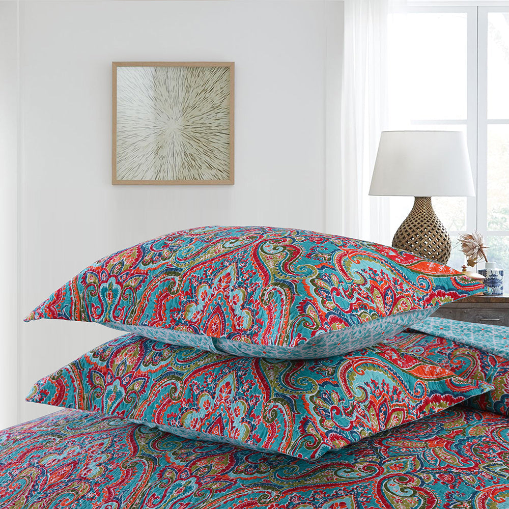 Bright Colours Coverlet Set