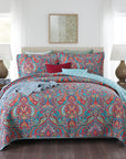 100% cotton Patchwork Coverlet Bedspread with vintage design